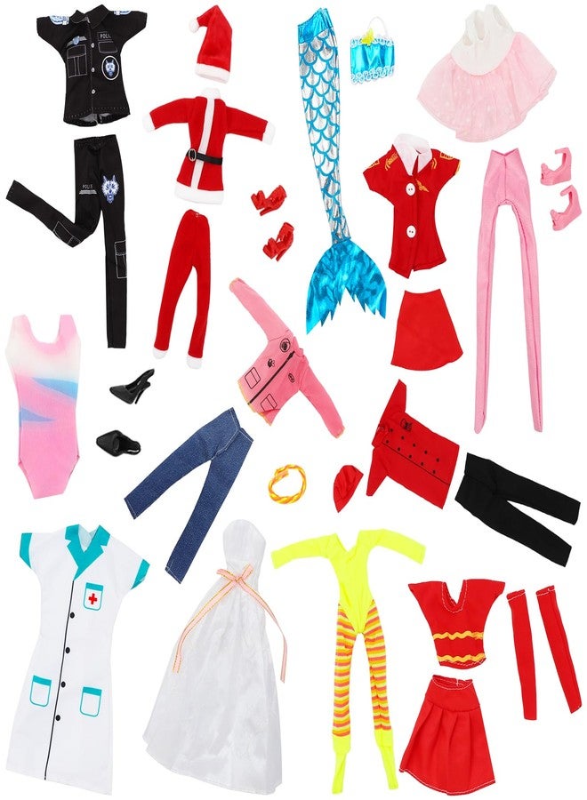 SOTOGO 67 Pieces Doll Clothes and Accessories for 11.5 Inch Doll Clothes Include 12 Sets Dolls Fashion Clothes and 55 Pieces Doll Accessories - Image 2